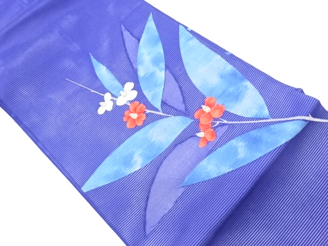 JAPANESE NAGOYA OBI FOR SUMMER / WOVEN FLOWER
